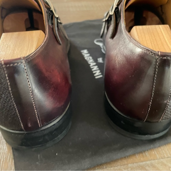 Amazing double Monk Magnanni dress shoes. Color is beautiful! - Picture 9 of 14